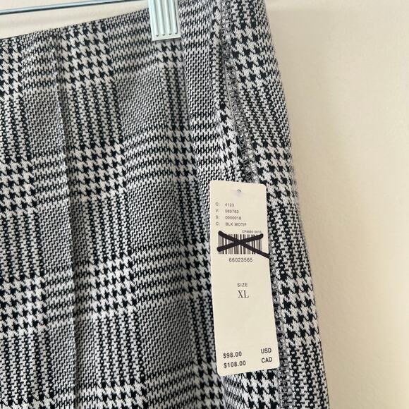 Anthropologie X Maeve Straight Wide Leg Plaid Pants Multicolor Size XL 33"x26" - Picture 4 of 8